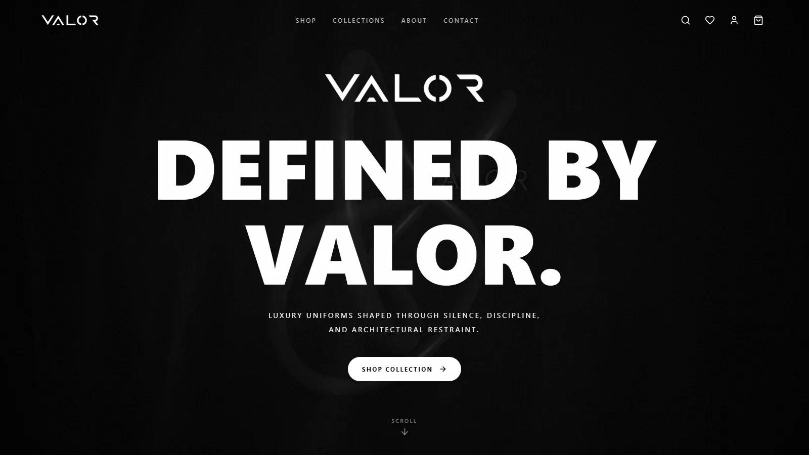 Valor Clothing background